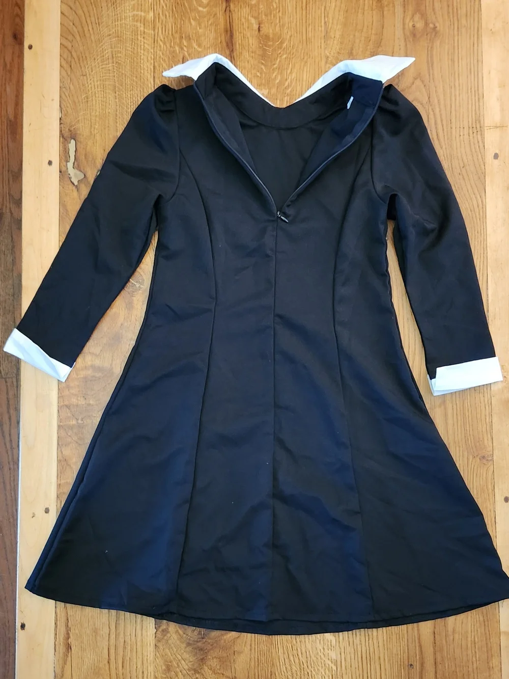 Wednesday Addams Pilgrim Halloween Costume Dress - Girls 7-8 NEW